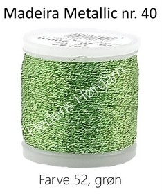 Madeira Metallic nr. 40 farve 52 grøn